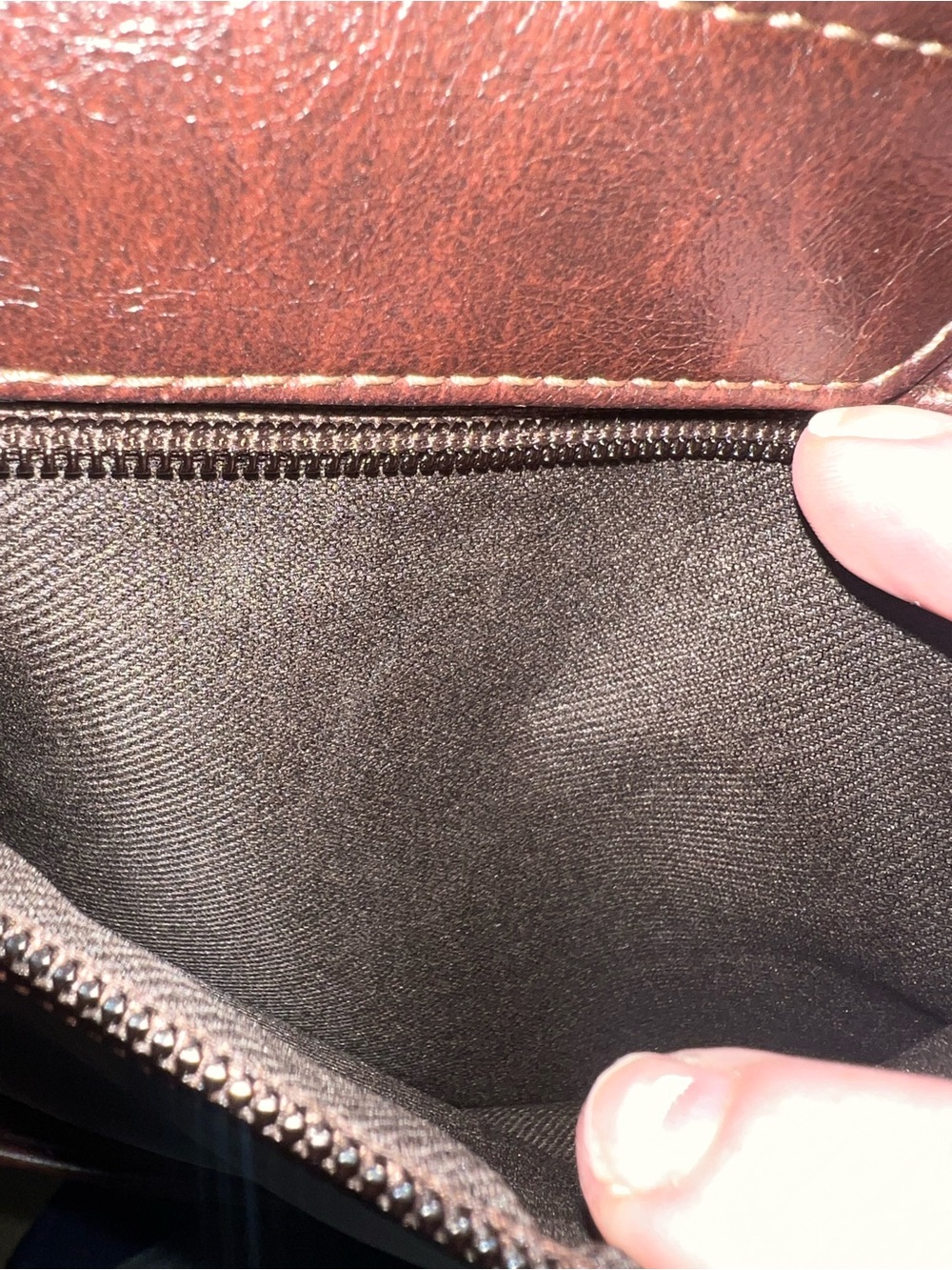 Mouflon Leather Brown Backpack - Casual Daypack - Picture 11 of 16